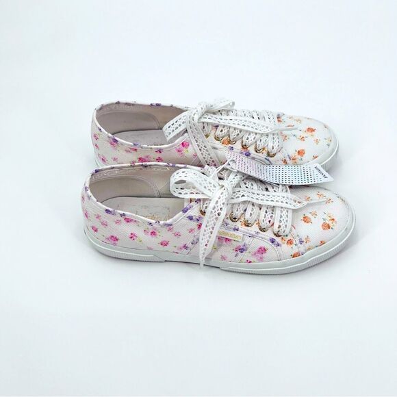 NWT LoveShackFancy × Superga Sneaker Floral Shoes Size 10 - Picture 6 of 13